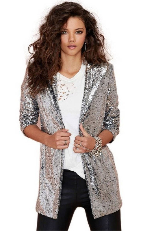 CWOCO1129_SEQUINED BAR PARTY PERFORMANCE SUIT JACKET