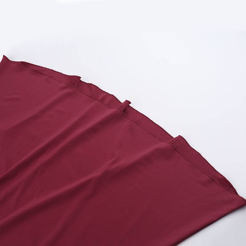 ELEGANT CREW-NECK ROSE LONG-SLEEVED DRESS