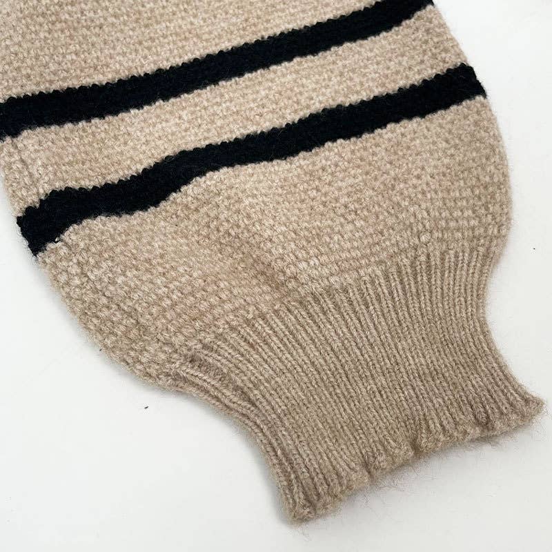 Color-blocked long-sleeved round-neck sweater_cwoswl07215