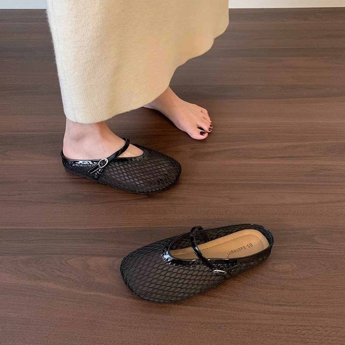 Fisherman Mesh Mules Closed Toe Flat Sandals