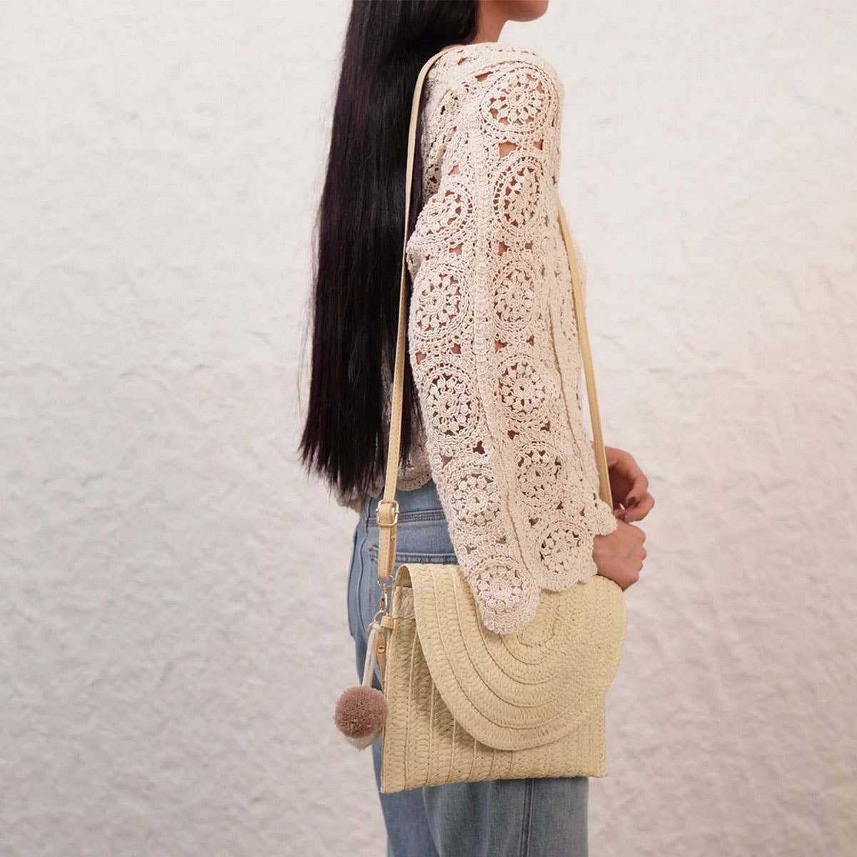 HIGH-END SIMPLE VERSATILE HAND-WOVEN BAG_CWAB4693