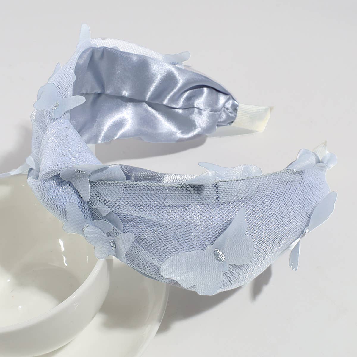 FRESH BUTTERFLY WIDE-RIM KNOTTED HEADBAND