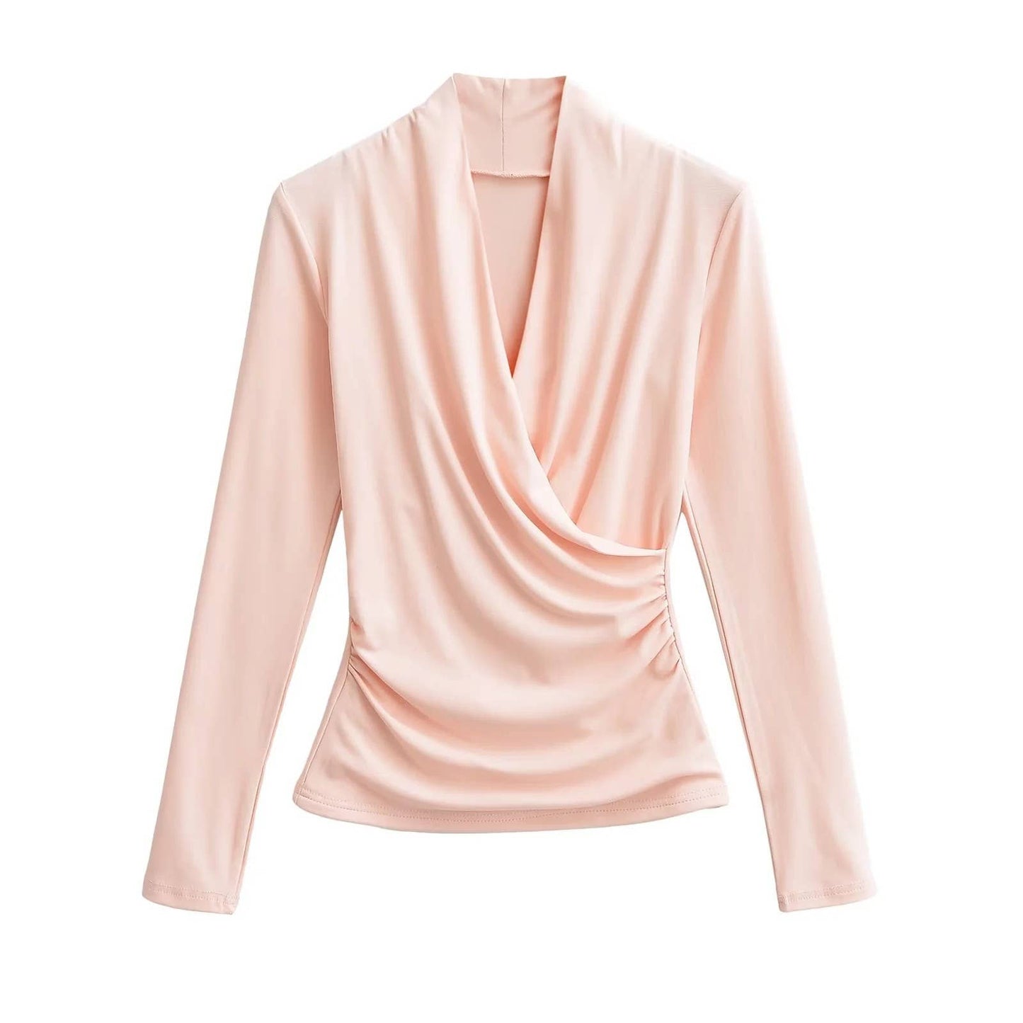 ETHOS CROSS WRAP BASE DESIGN SLIMMING T-SHIRT