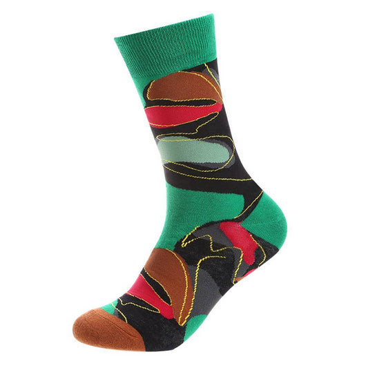 AUTUMN AND WINTER SERIES CASUAL MIDDLE TUBE SOCKS_CWMS1022