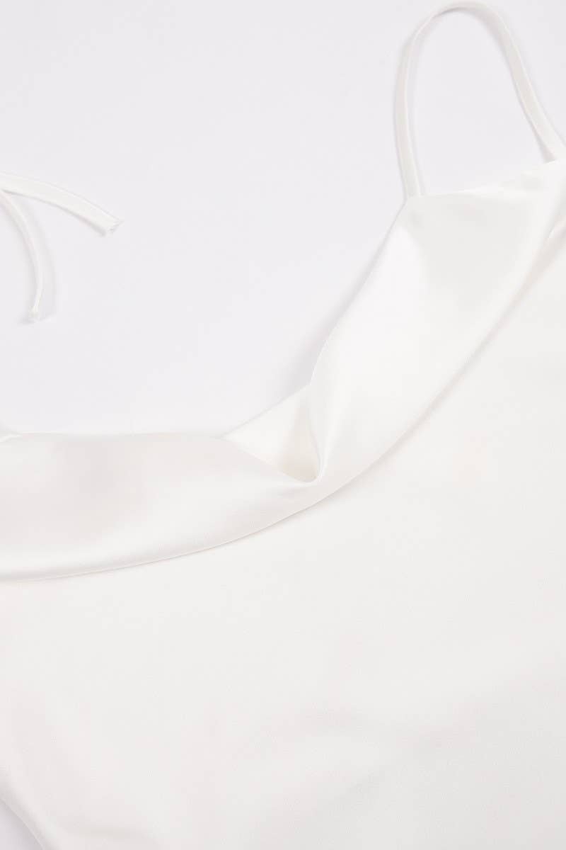 CWDMD5276_BACKLESS TIE SLIT COWL NECK CAMI DRESS