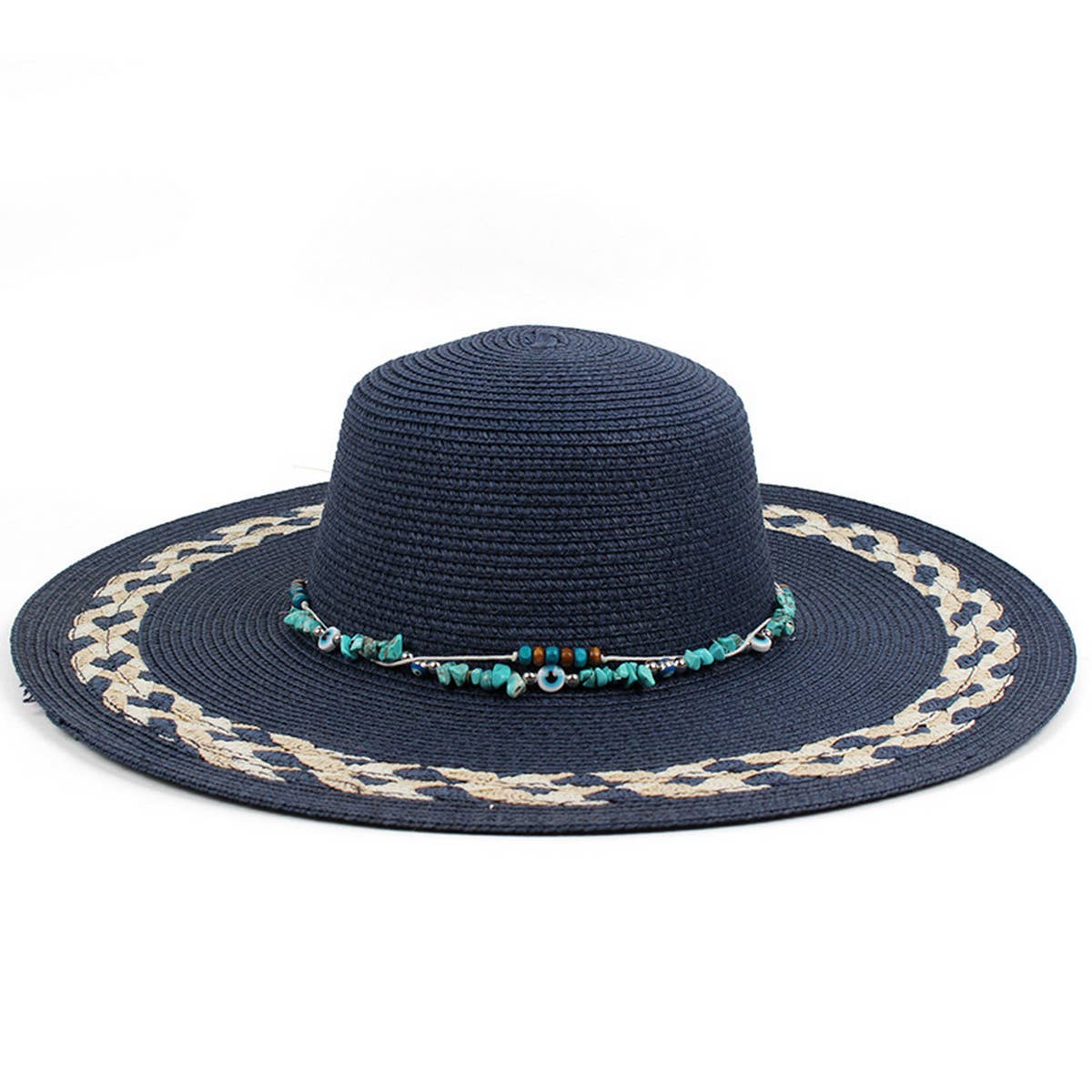 2024 NEW STYLE LACE STITCHING STRAW HAT_CWAH1203