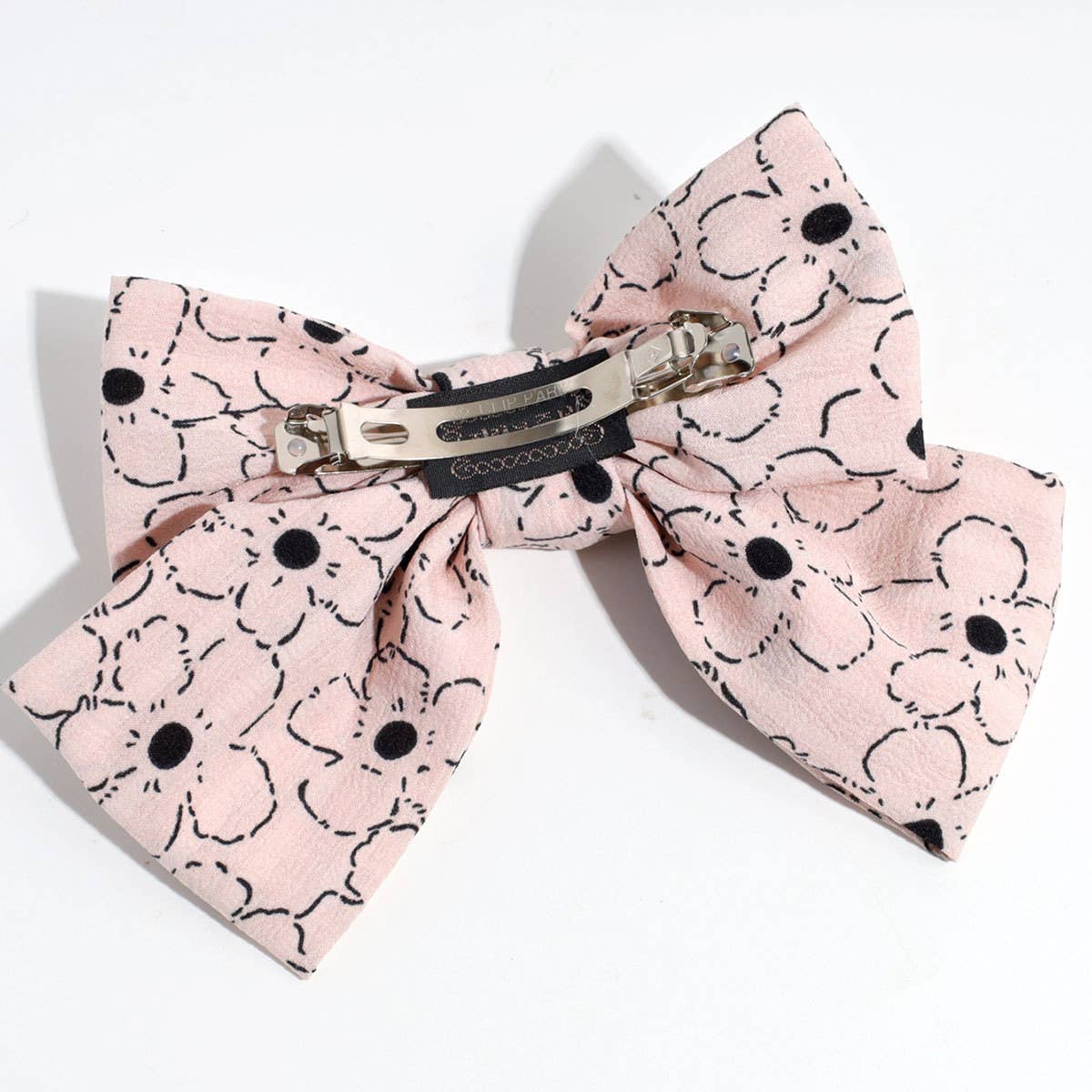 SIMPLE AND ELEGANT FLOWER DOT BOW CLIP