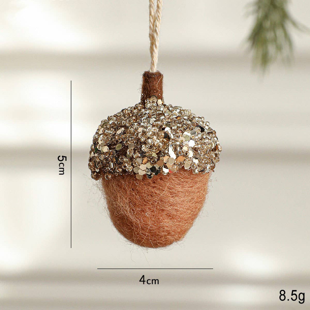 Felt Pinecone Acorn Christmas Tree Ornament