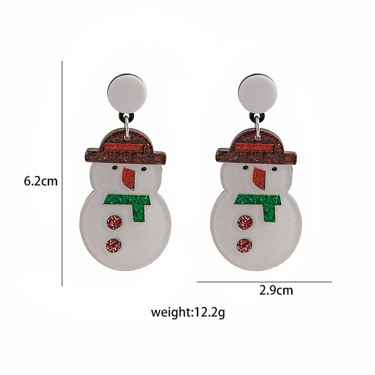CARTOON STYLE FUNNY CHRISTMAS EARRINGS_CWAJE1829