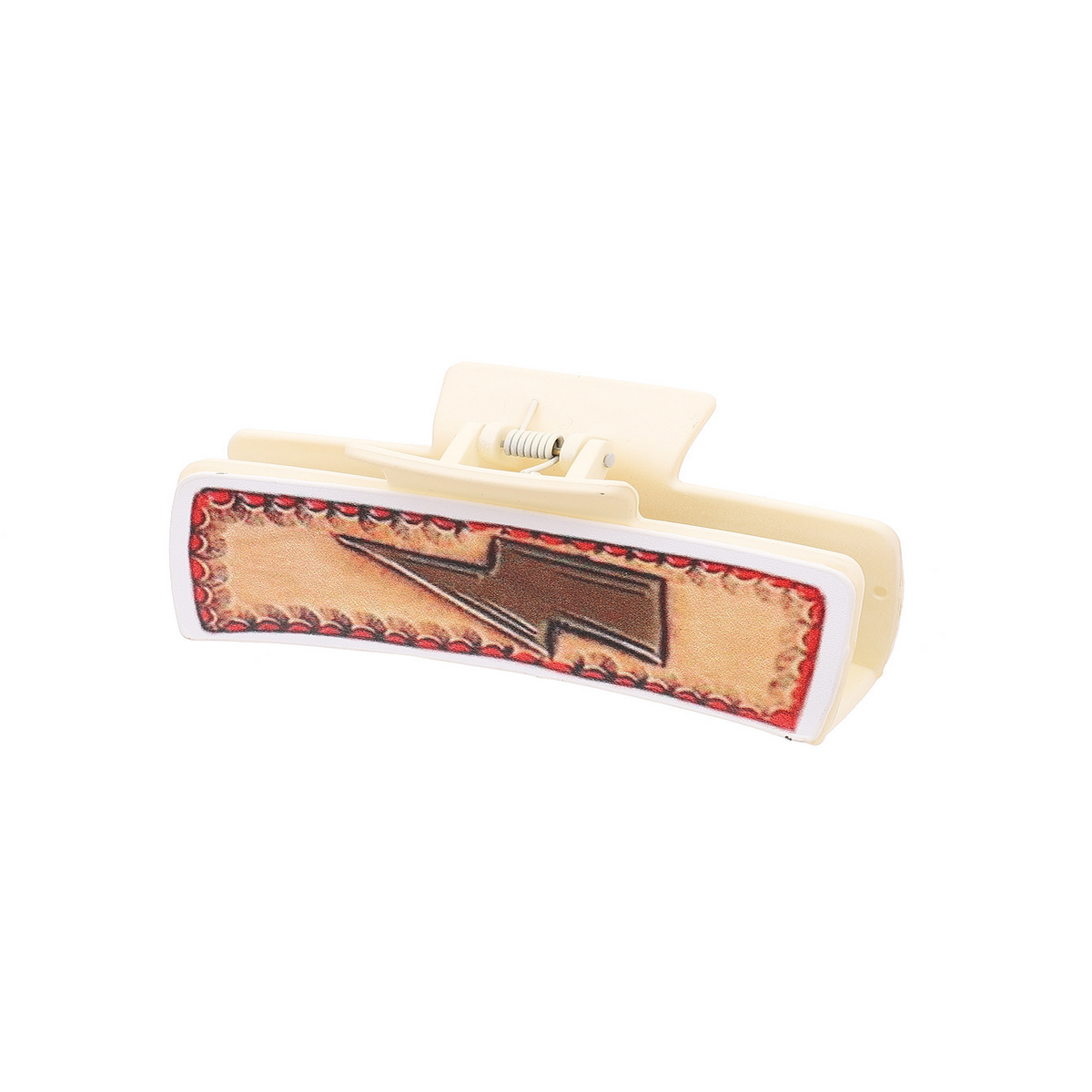 WESTERN COWBOY STYLE PU LEATHER HAIR CLIP LARGE