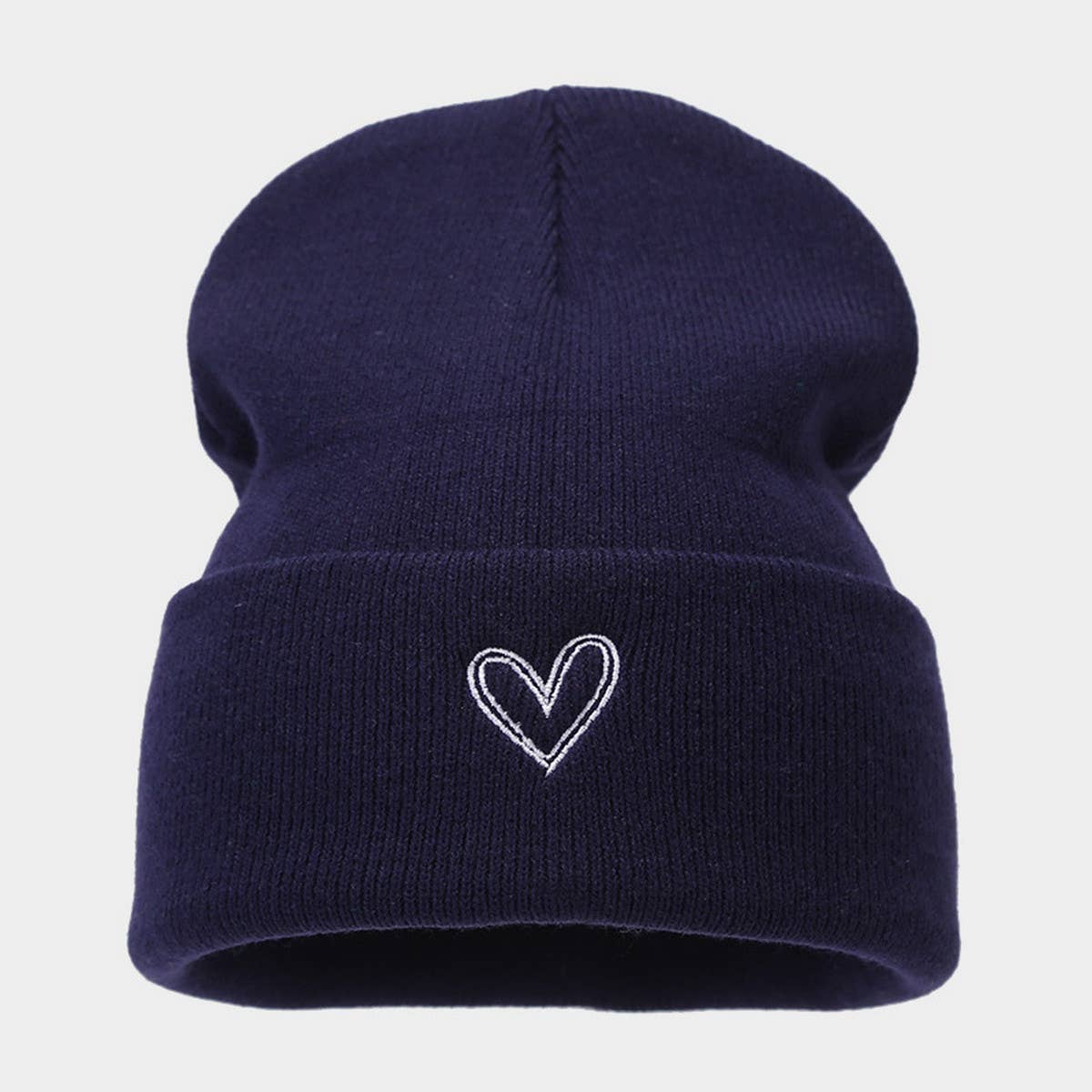 THICKENED HEART EMBROIDERED KNITTED HAT_CWAH1607