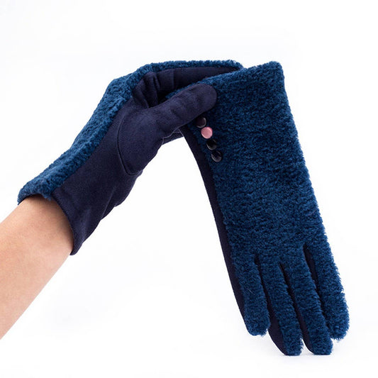 SOLID COLOR FASHIONABLE TOUCH SCREEN GLOVES_CWMM1546
