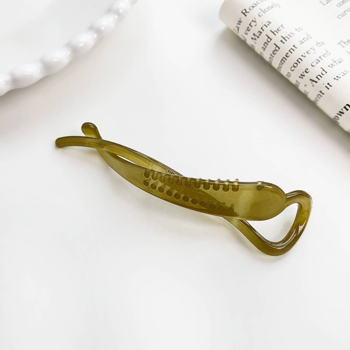 Simple banana clip vertical ponytail hair clip