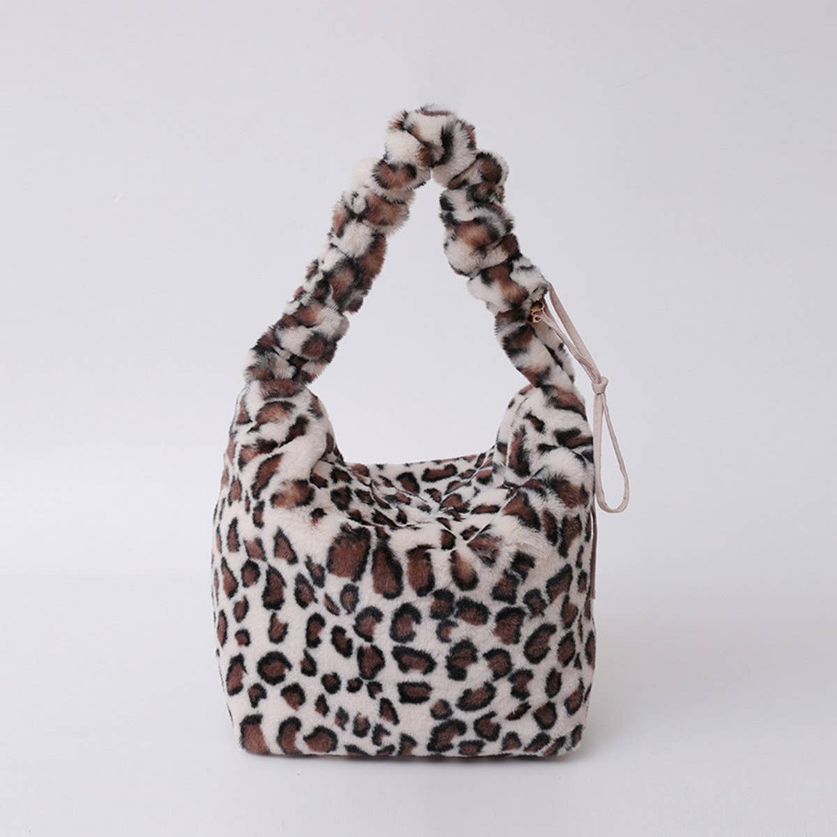 Plush Leopard Handbag Large Crossbody Bag_CUAB00600