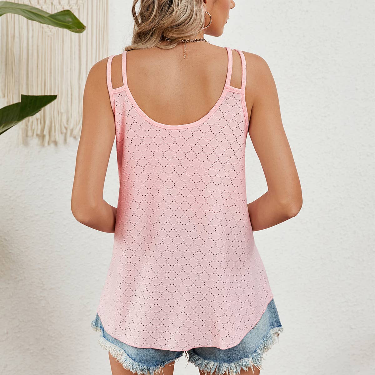 Solid color breathable casual suspender