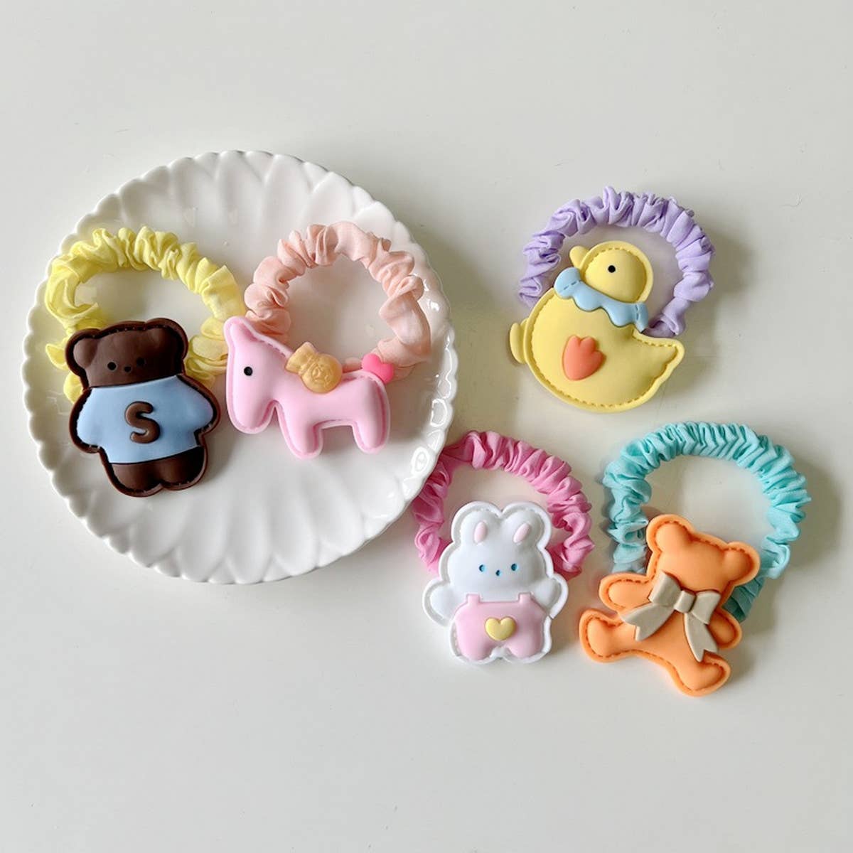 CUTE CARTOON HAIR TYING RUBBER BAND