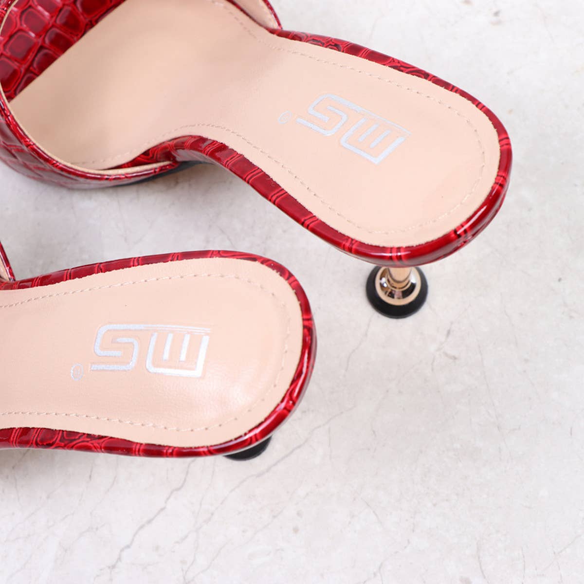 SNAKESKIN PATTERN POINTED TOE STILETTO PUMPS_CWSHS0609