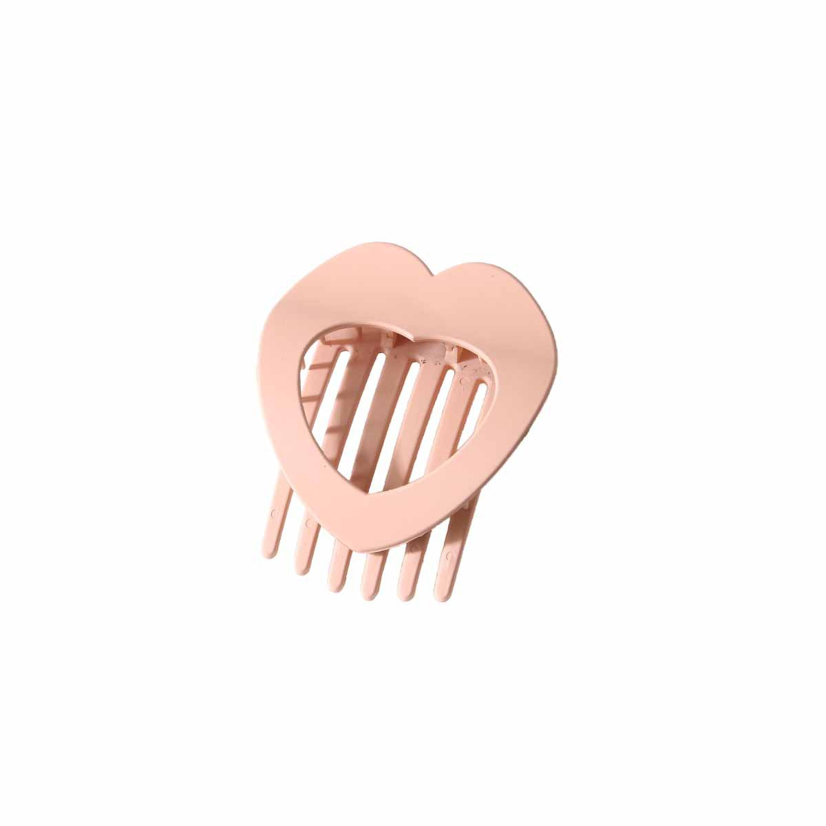 Flat Heart Hair Clip ? Strong Grip Duckbill