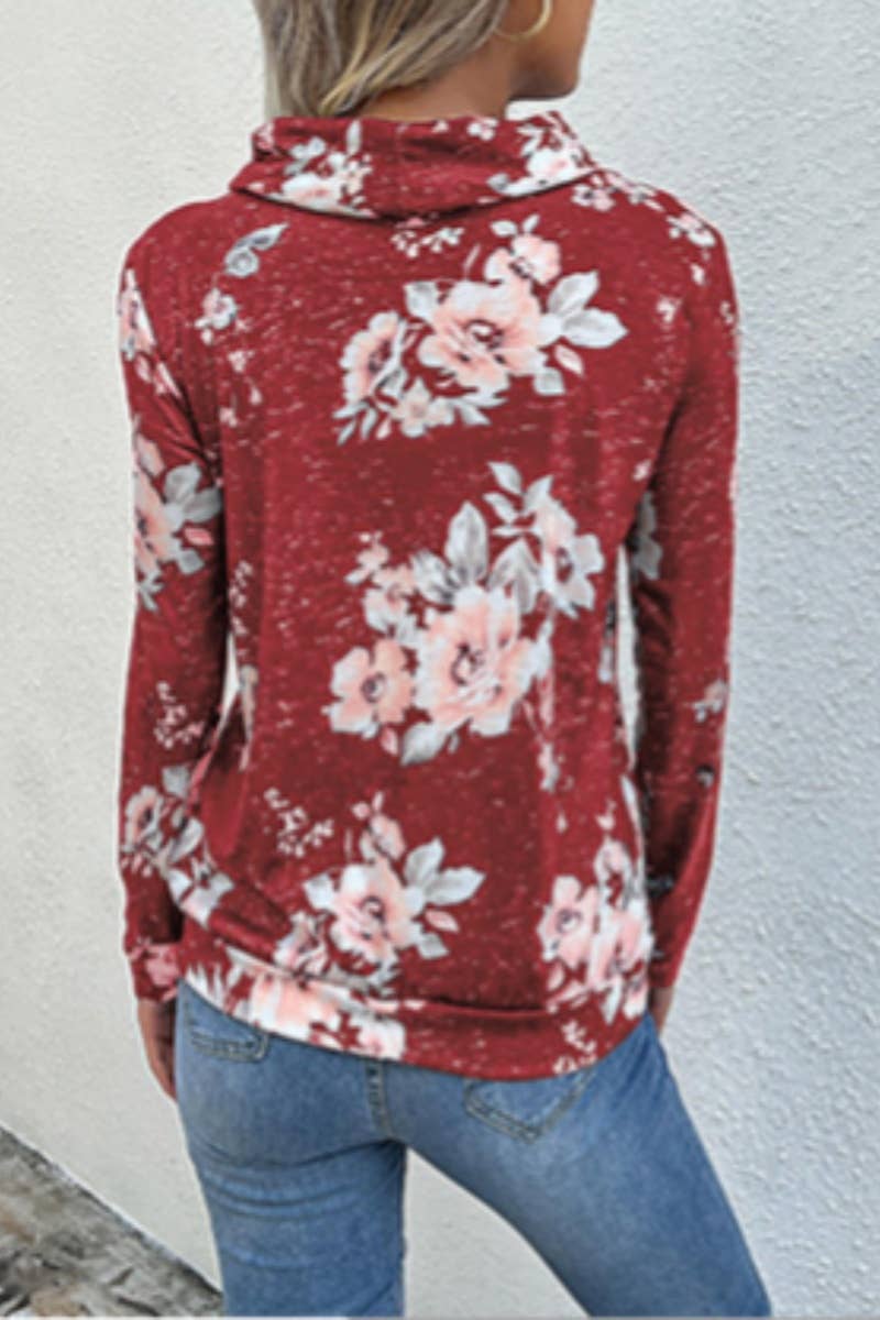 CWOHOL1015_PULLOVER PRINTED PILE NECK LONG-SLEEVED TOP