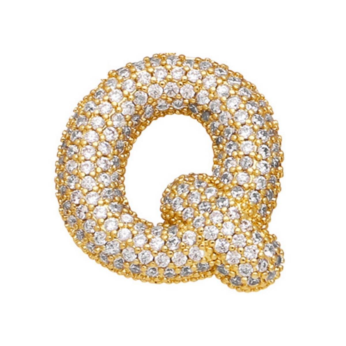 Copper Zirconia Pendant Necklace - Hip Hop