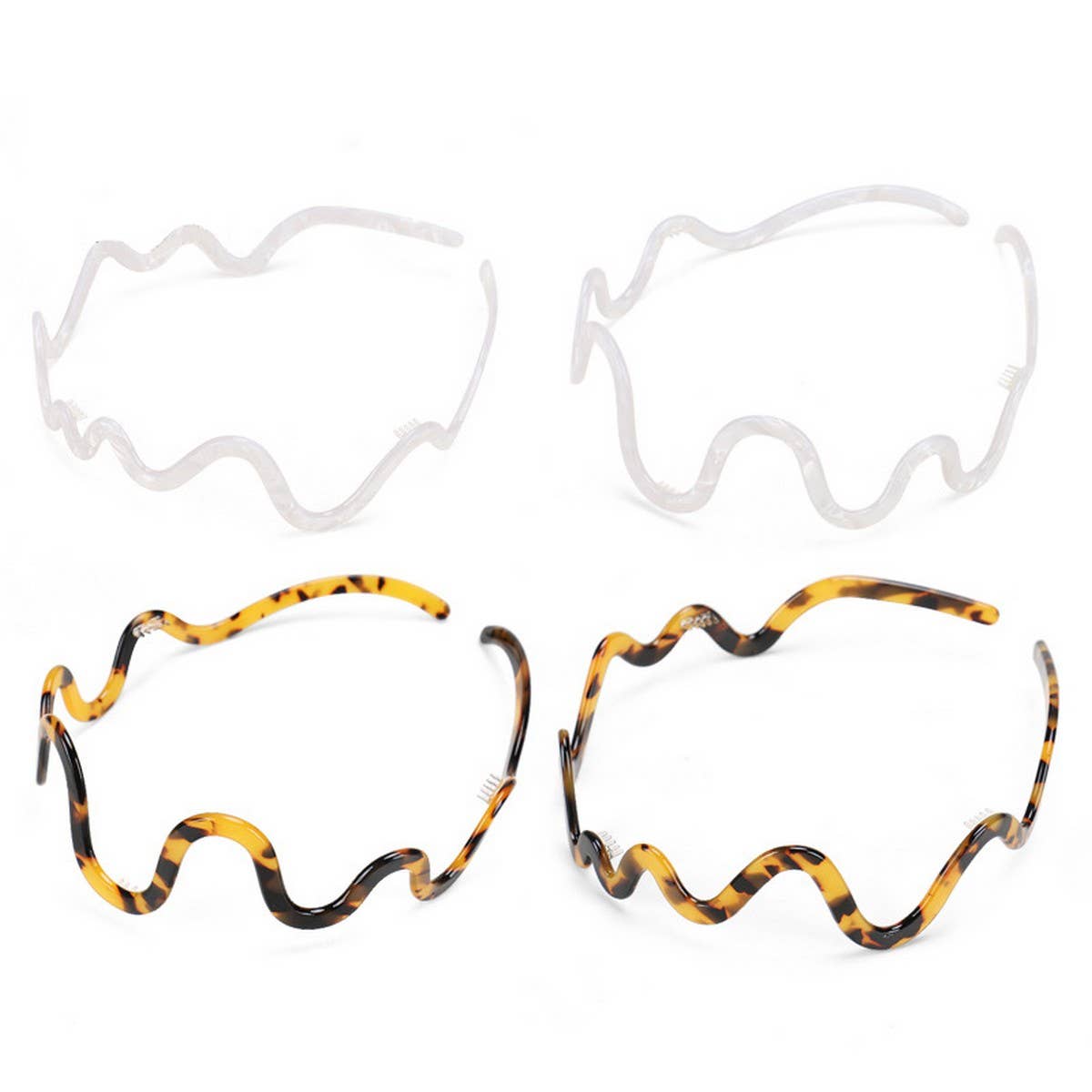 WAVE THIN EDGE HEADBAND ACETATE HEADBAND HAIRPIN