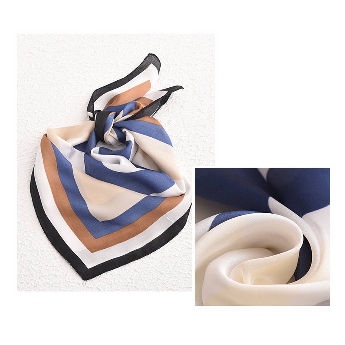 CWASC2399_COLORFUL SPLICING SWEET AND FRESH SILK SCARF