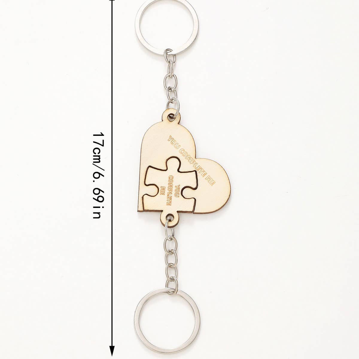 CREATIVE SMALL PENDANT PUZZLE WOODEN KEYCHAIN