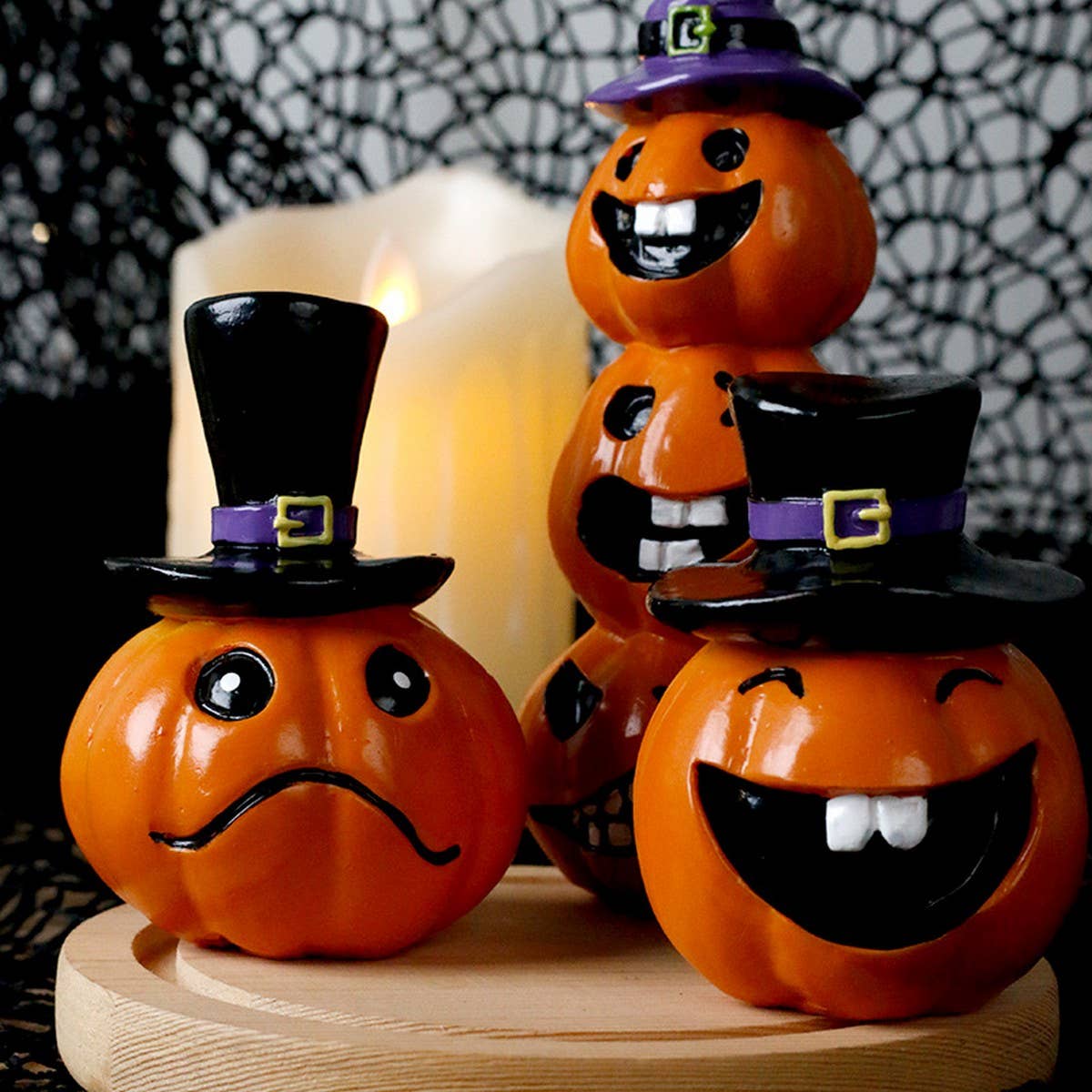 European Style Funny Scary Pumpkin Decor_CWMM9906