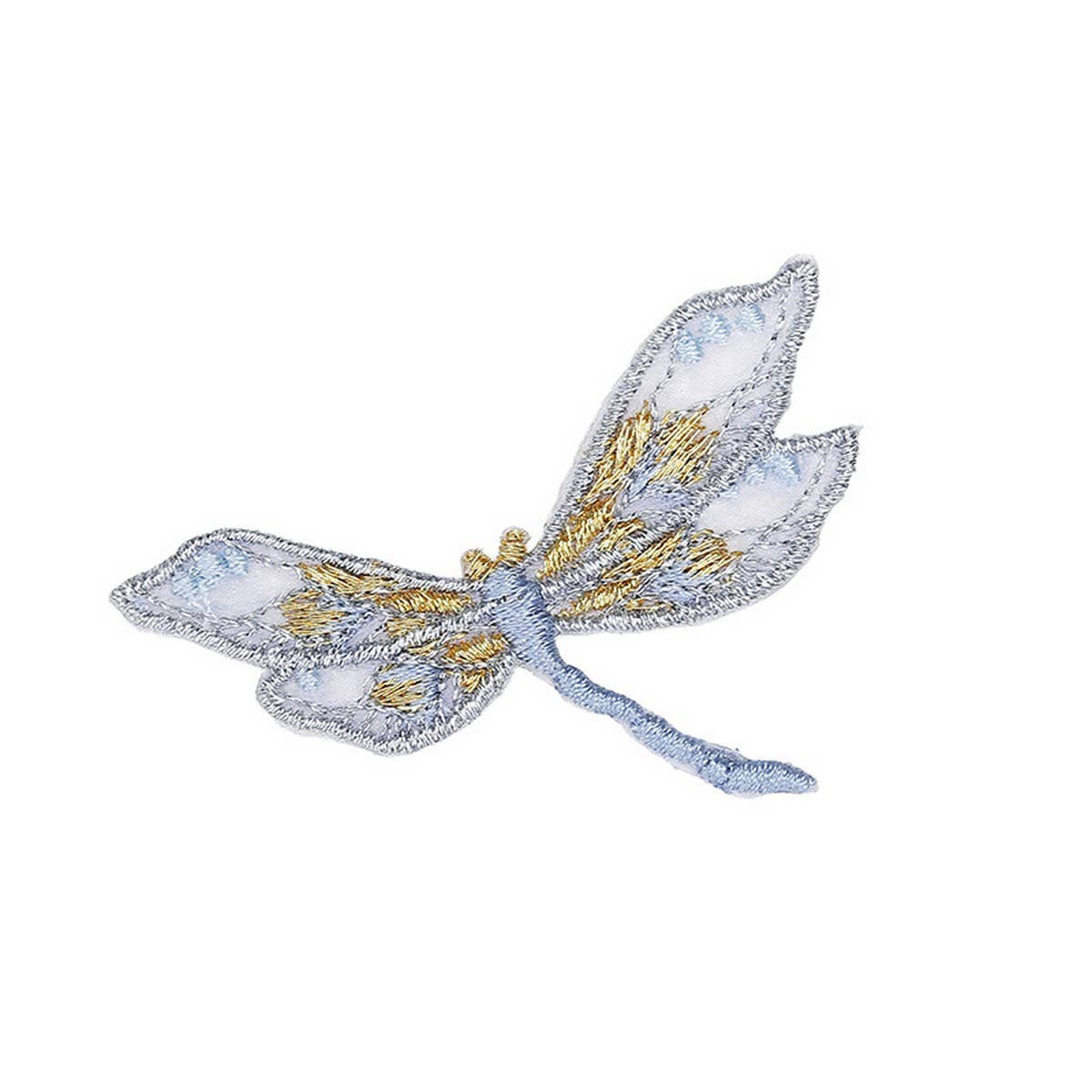 3D Dragonfly Swallow Embroidered Patch for Repair_CWMM5928