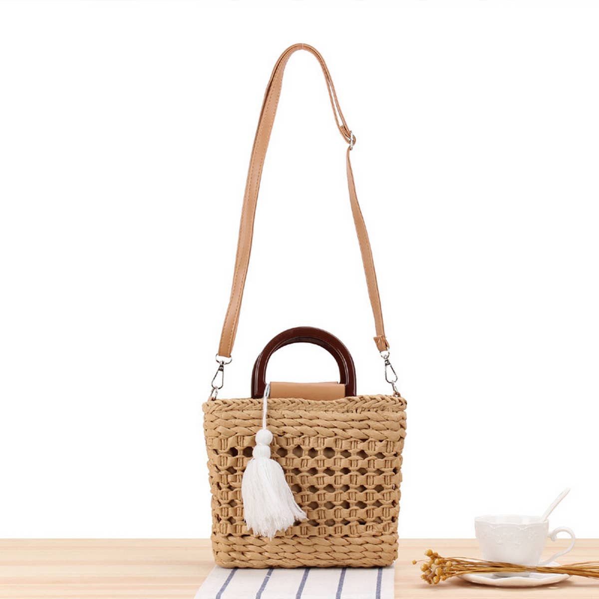 HAND-CARRY CROSS-BODY WOVEN BAG_CWAB2036