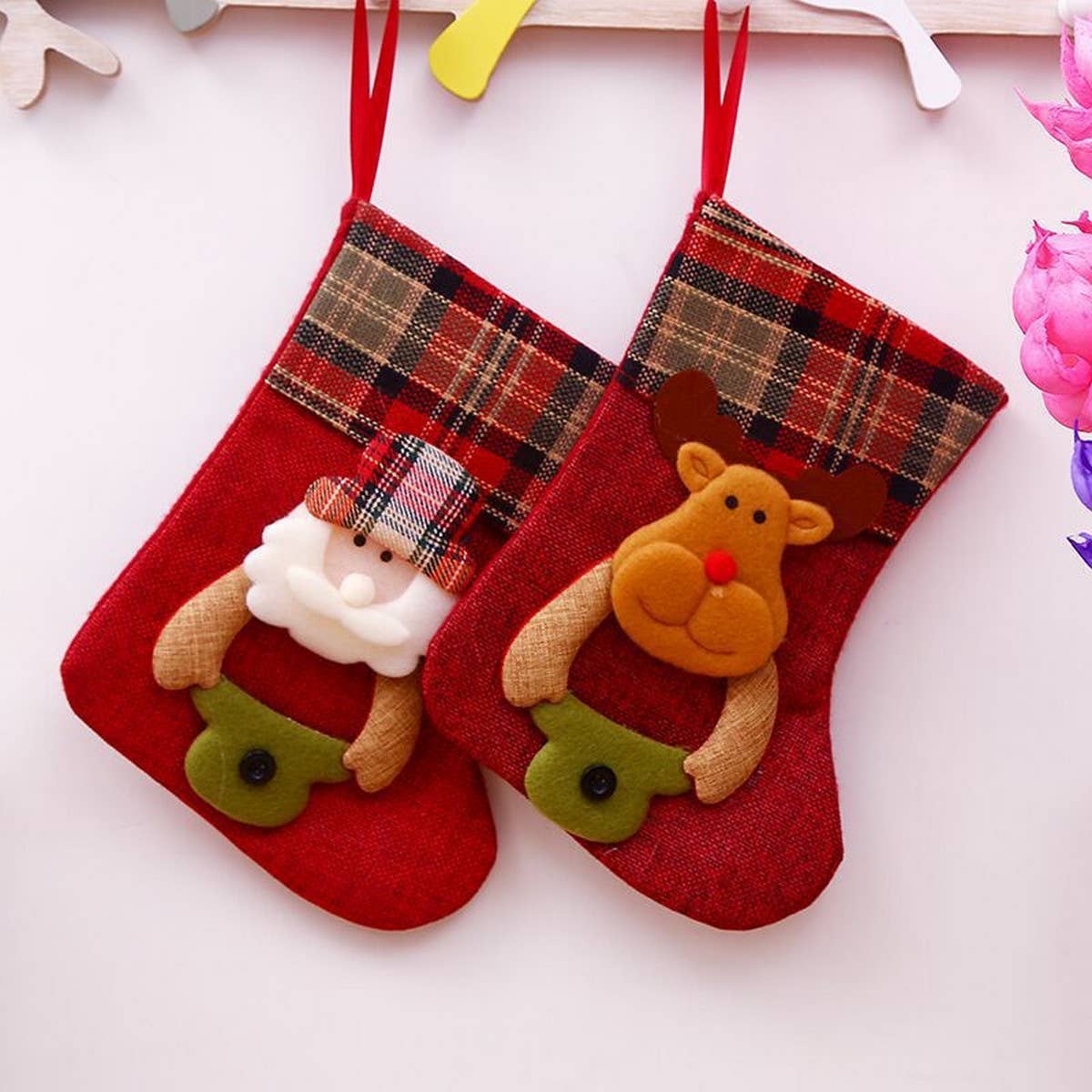 CREATIVE CHRISTMAS TREE PENDANT SOCKS GIFT BAG
