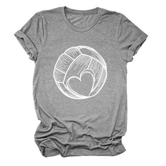 Love Football T-Shirt ? Casual Plus Size Top