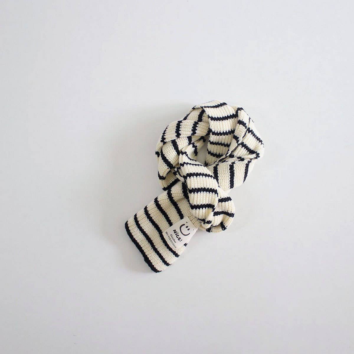 Kids' Knit Scarf with Smiley Tag ? Warm Winter