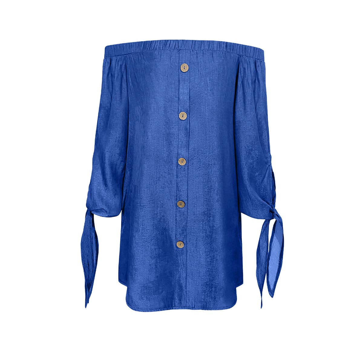 ONE-SHOULDER BOW LONG-SLEEVED DRESS