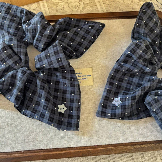 CHECK PATTERN DIAMOND HAIR BAND HAIR ACCESSORIES_CWAHA3701