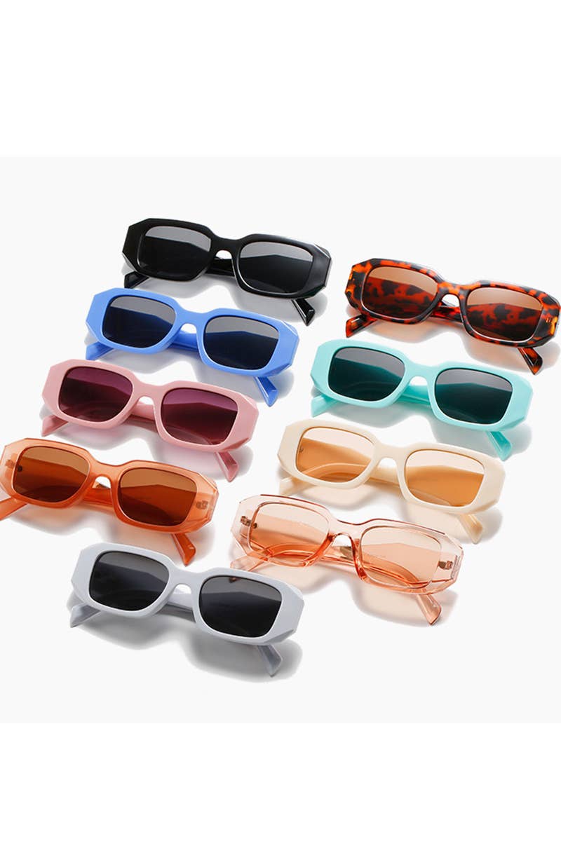 WIDE SQUARE FRAME FASHION SUNGLASSES
