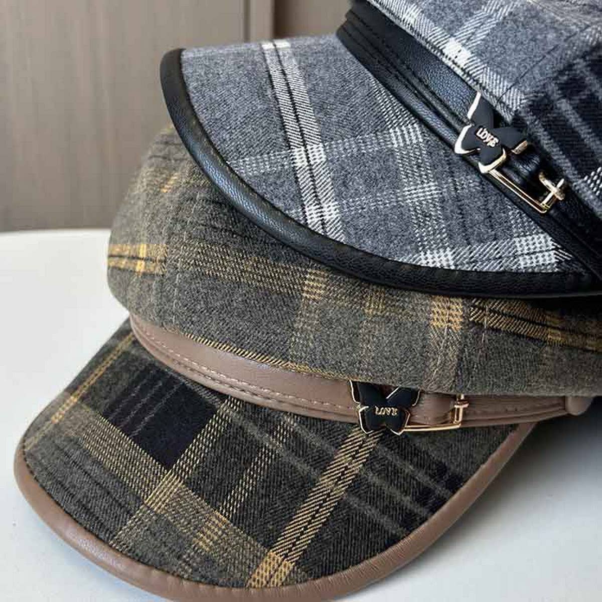 VINTAGE PAINTER NEWSBOY BERET_CWAB2912