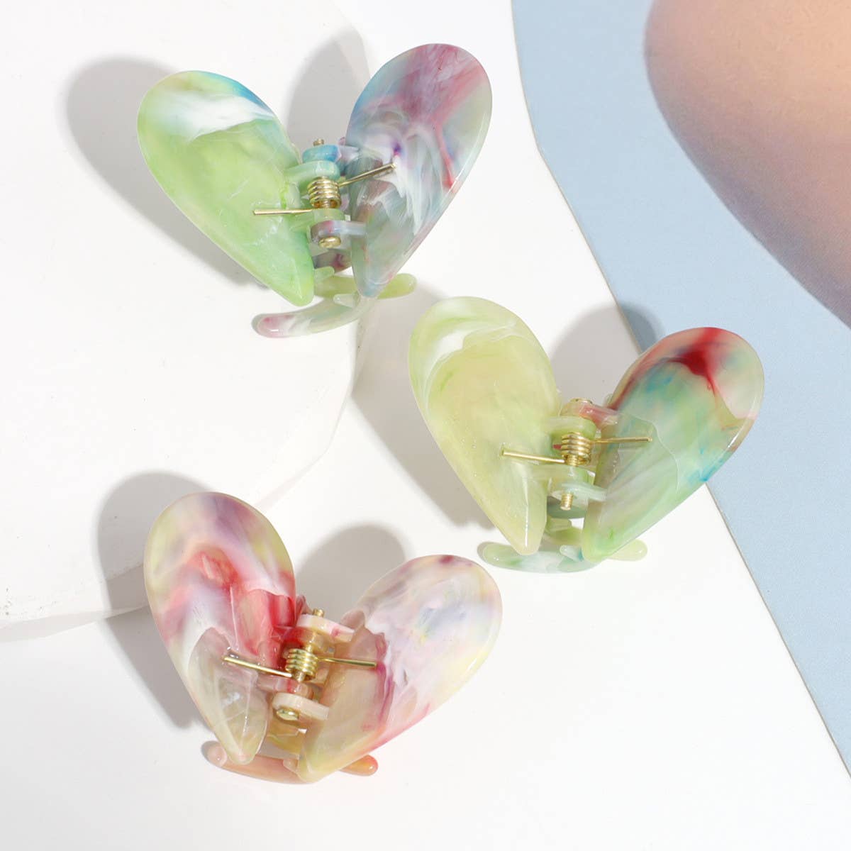 ALL-MATCH GRADIENT HEART HAIRPIN_CWAHA2251