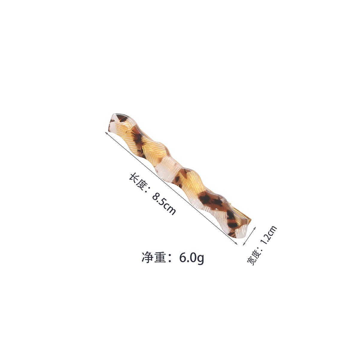 ACETIC ACID HAIR CLIP SIMPLE GIRL ONE WORD CLIP