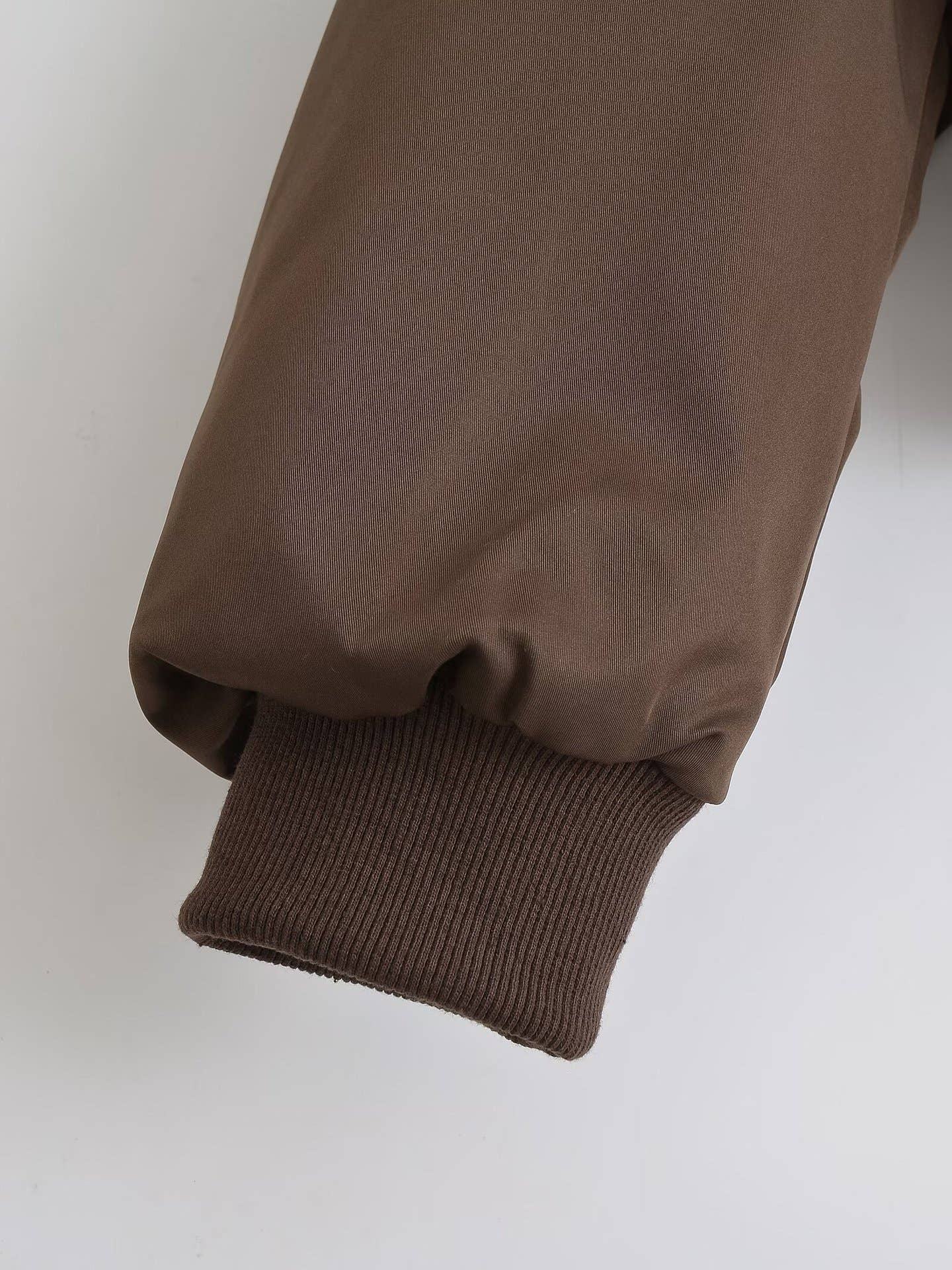 Thread round-neck double zipper baseball jacket