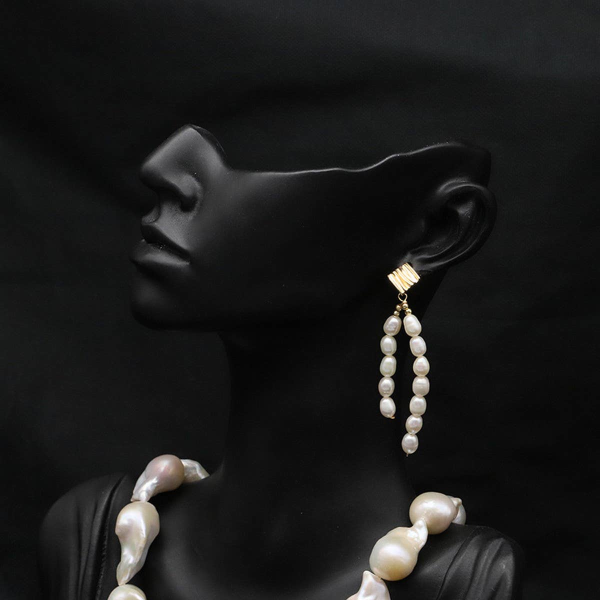 LIGHT LUXURY NATURAL PEARL EARRINGS FOR WOMEN