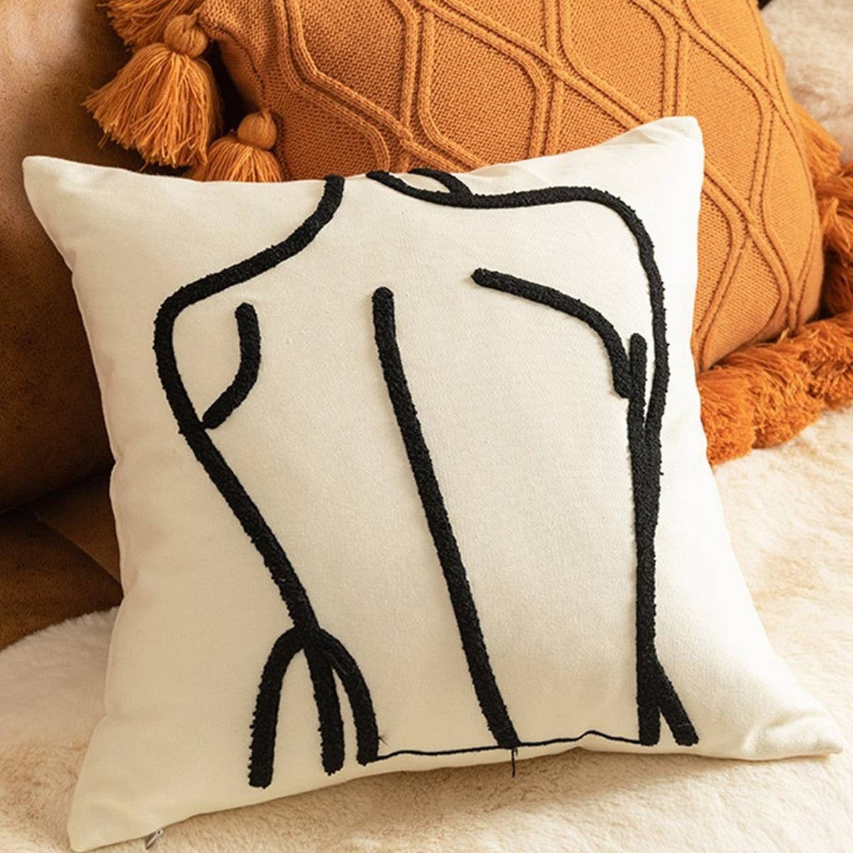 Sofa Pillow Cover for Living Room & Bay Window_CWMM7698