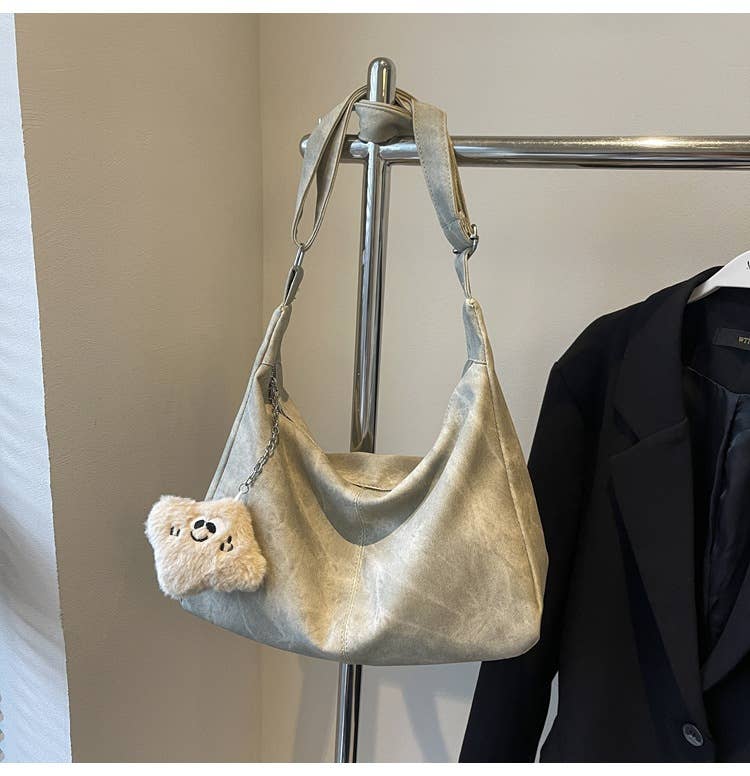 Fashionable large-capacity retro tote bag