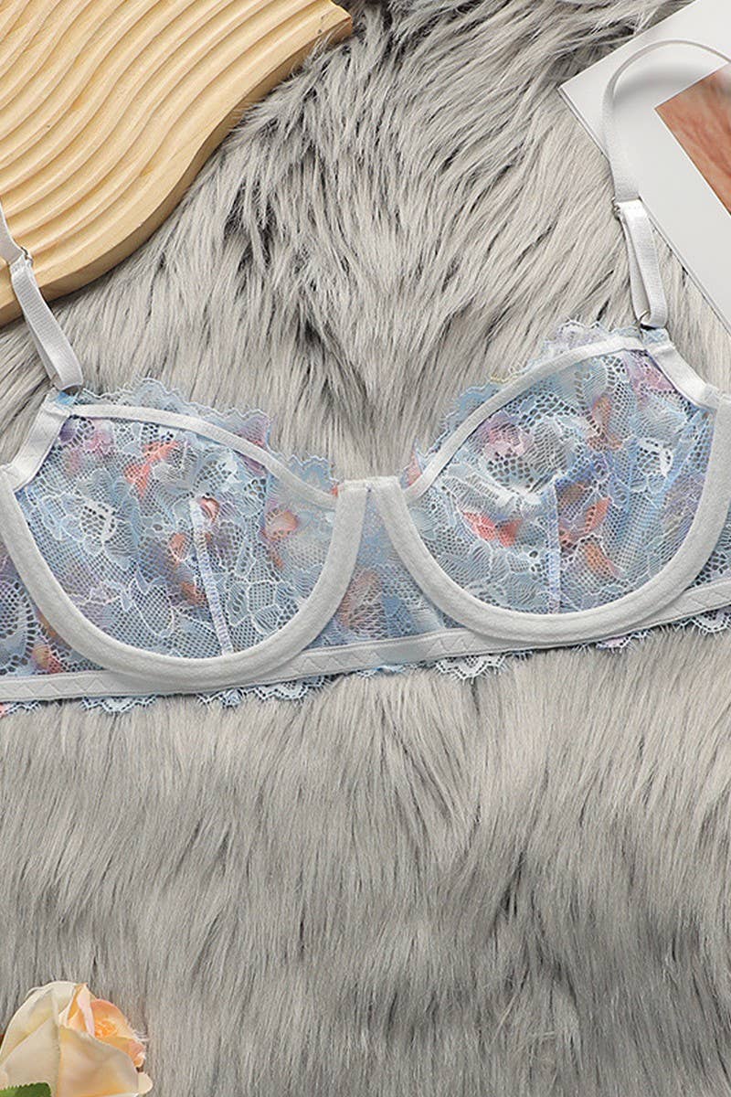 CWMU00287_SEXY PUSH UP BRA SET THIN CUP UNDERWIRE