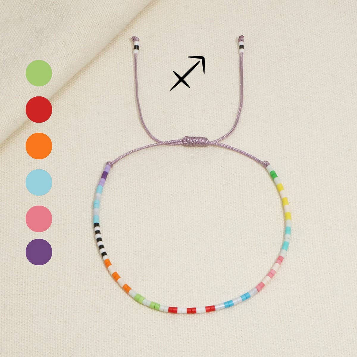 ZODIAC HAND-WOVEN BEADED BRACELET_CWMM3856