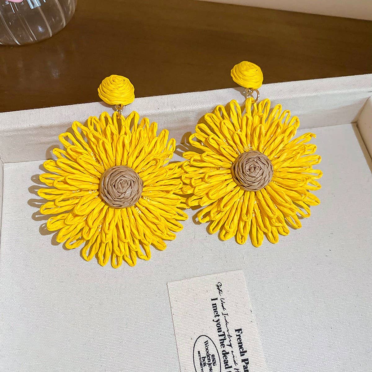 BOHEMIAN RETRO SUNFLOWER EARRINGS_CWAJE2048