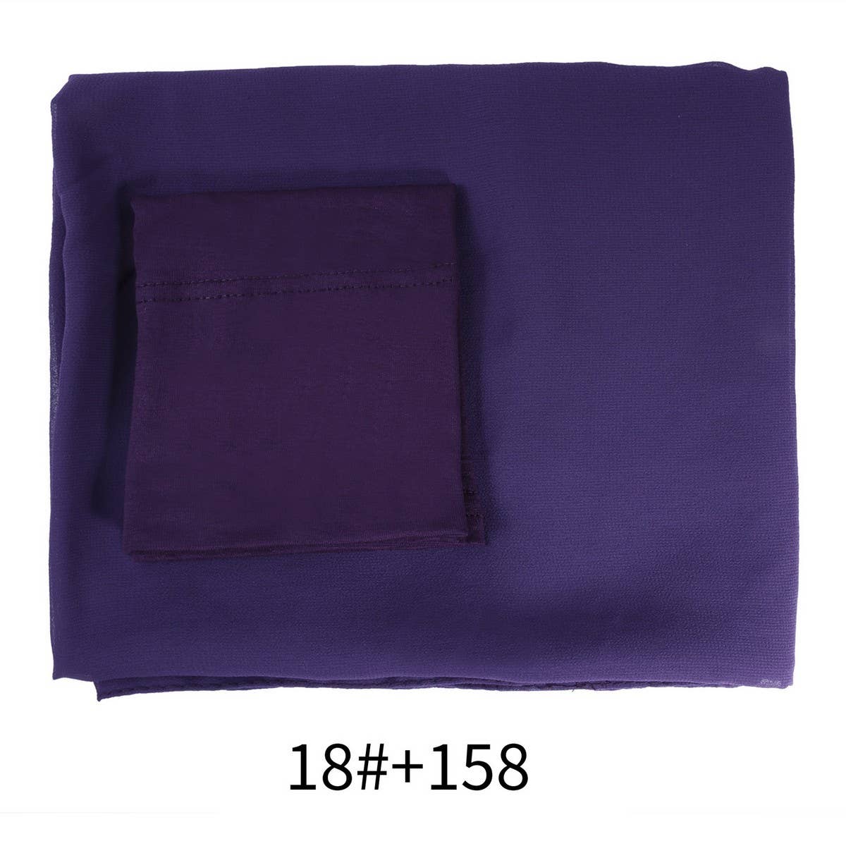 TWO-PIECE CHIFFON SHAWL AND HEADSCARF