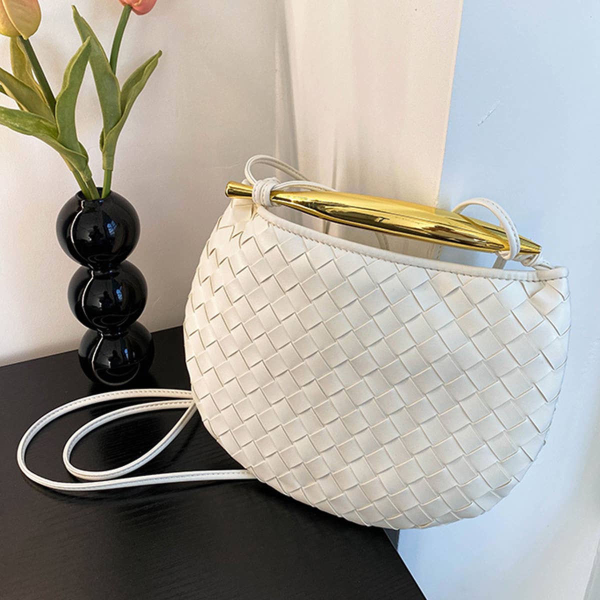 BRAID CROSSBODY BAG SARDINE BAG WOVEN HANDBAG_CWAB1911