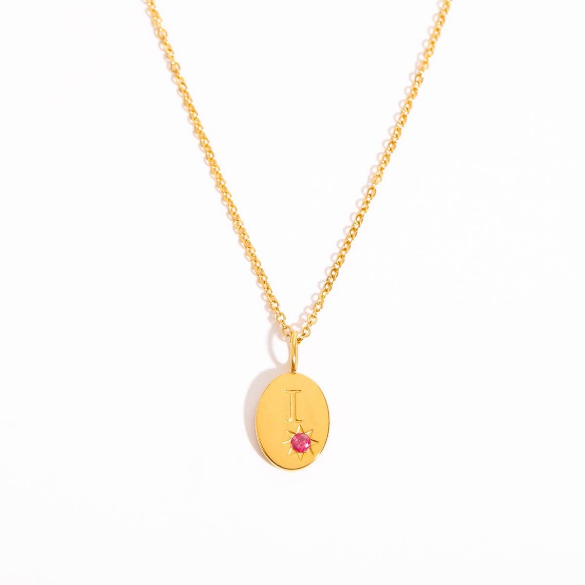 Stainless steel 26 letter zircon pendant necklace_CWMM5536