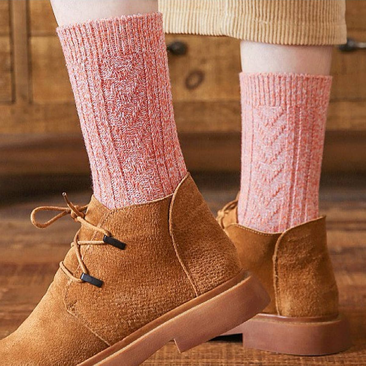 5 PAIRS PER PACK THICK SOLID COLOR SOCKS_CWMS0691